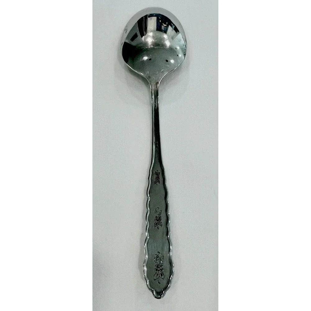 Oneida Soup Spoon FLORAL BOUQUET Stainless Distinction‎ Silverware Flatware